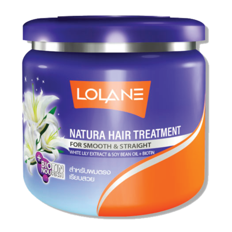 Lolane โลแลน เนทูร่า แฮร์ ทรีทเม้นท์ สูตรสำหรับล๊อคผมตรง เรียบสลวย 500ml.