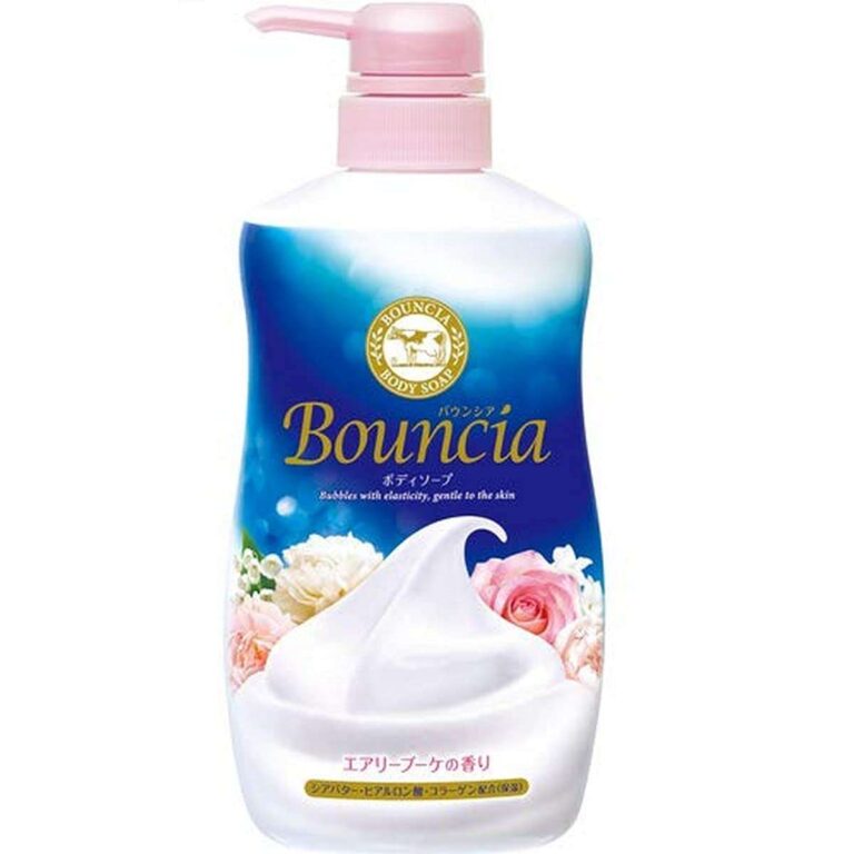 BOUNCIA ครีมอาบน้ำสูตรเข้มข้น Relax Floral Body Soap 550ml ขวดปั๊ม ฟองครีมนุ่มดุจวิปครีม