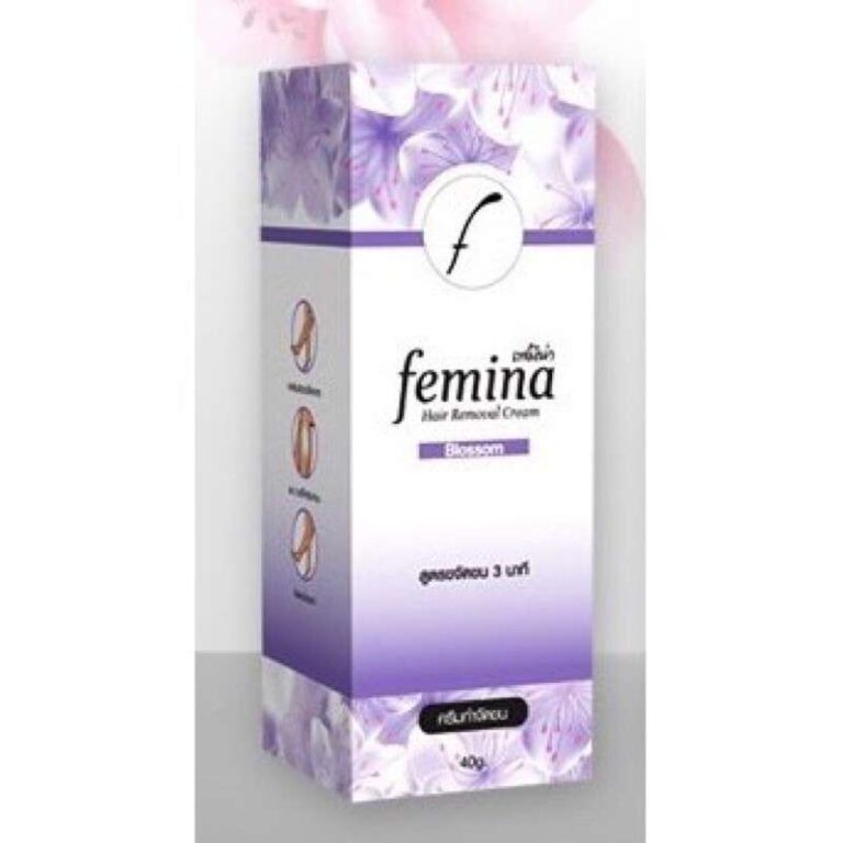 femina-ม่วง/ Hair Removal Cream เฟมีน่ากำจัดขน บอสซั่ม 40g.