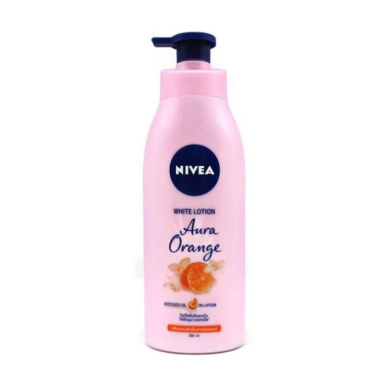 NIVEA นีเวียโลชั่นบำรุงผิวออร่าออเรนจ์ไวท์ 350มล.