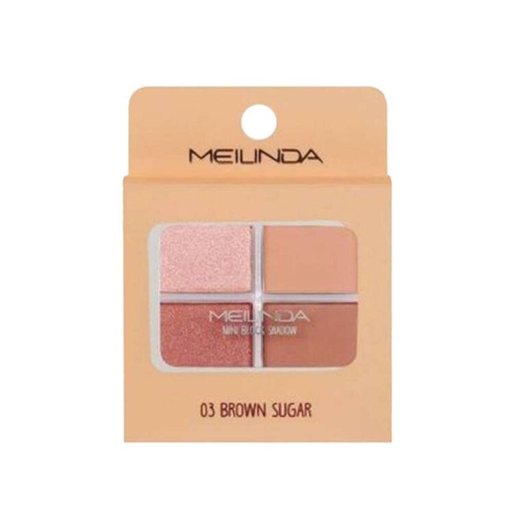 MEILINDA #03 บราวน์ ชูการ์ Mini Block Shadow เมลินดา มินิ บล็อก อายแชโดว์ MC3093