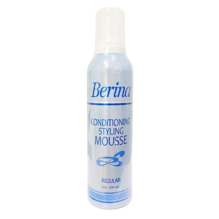 Berina (กระป๋องสีฟ้า)  เบอริน่า คอนดิชันนิ่ง สไตลิ่ง มูส 230 ml