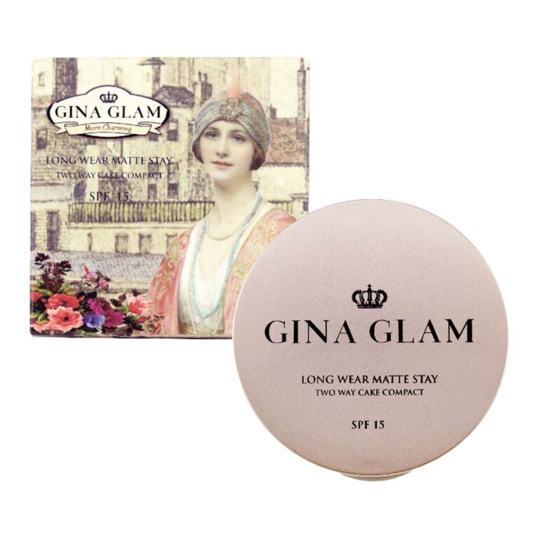 Gina Glam(02)จีน่าแกลม Matte Stay Two Way Cake Powder 11g. G40