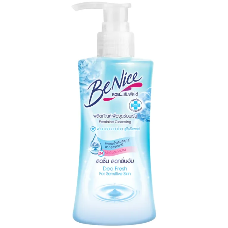 Benice  บีไนซ์ เฟมินีน คลีนซิ่ง ดีโอ เฟรช  (สีฟ้า) ลดกลิ่นอับจุดซ่อนเร้น 150ml.