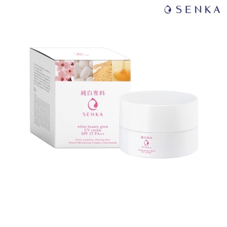 SENKA White Beauty Glow UV Cream เซนกะ ไวท์ บิวตี้ โกลว์ ยูวีครีม 50g.